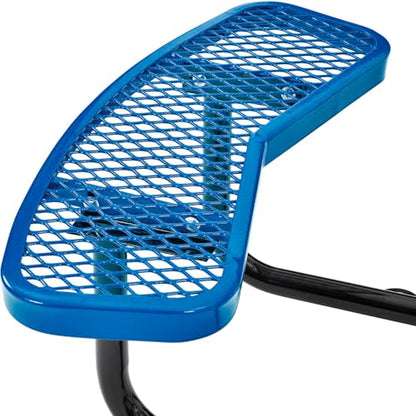 46 inch Expanded Metal Round Picnic Table