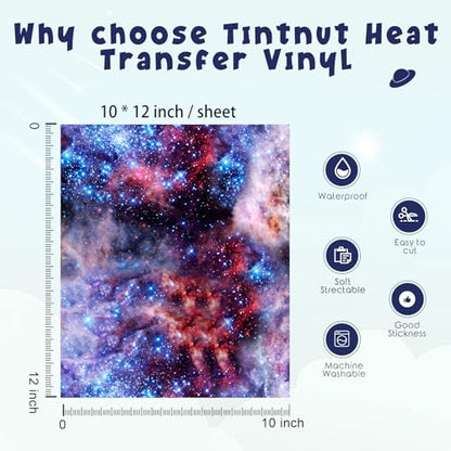 Starry Sky Galaxy Heat Transfer Vinyl
