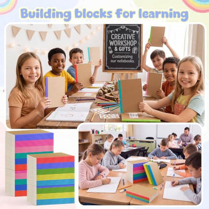 100 Pack A5 Composition Notebooks Bulk 5"x8" Notebooks