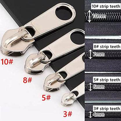 48 Piece Metal Zipper Repair Accessories Set (48 Count)