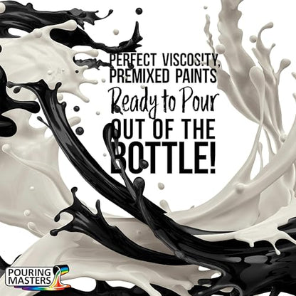 Jet Black Acrylic Ready to Pour Pouring Paint (32 Fl Oz)