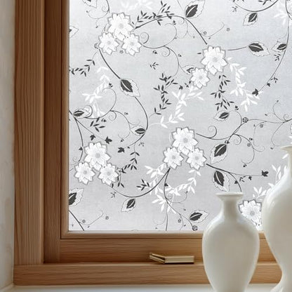 Window Privacy Film Decorative for Front Door