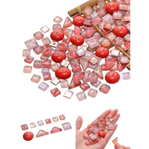 1.1LB Mixed Color Irregular Crystal Mosaic Tiles (17.637 Ounce)