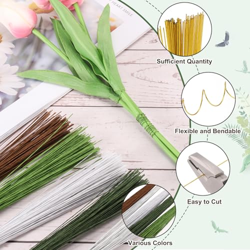 32 Inch 22 Gauge Floral Stem Wire