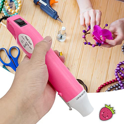 Heat Gun Mini Hot Air Gun for DIY Crafts Portable Heat Air Gun Tool for Embossing Shrink Wrapping Drying Paint