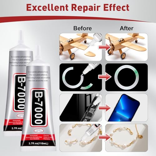 3 PCS 110ml B7000 Rhinestone Glue Clear (3 Count)