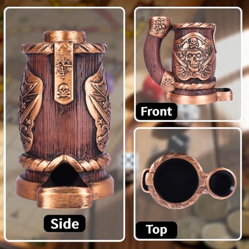 Dice Tower Mug DND Dice Rolling Tower with 7 PCS Dice Set