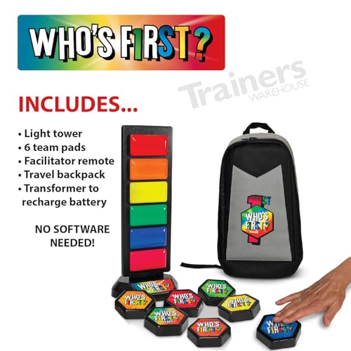 Who's First? v3 Wireless Game 6 Buzzer System
