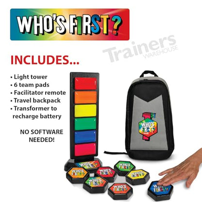 Who's First? v3 Wireless Game 6 Buzzer System