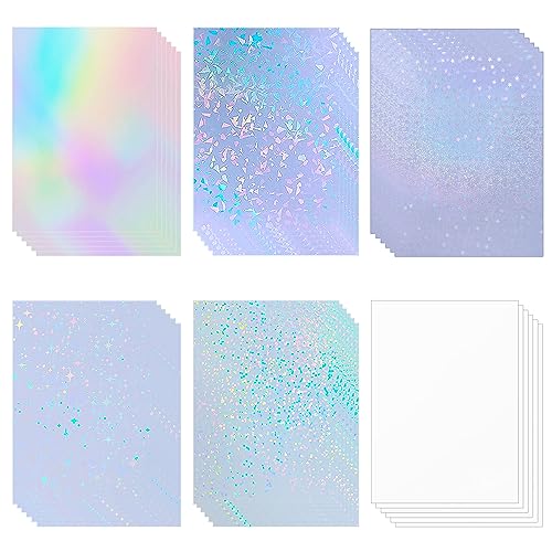 36 Sheets Holographic Sticker Paper Self (36 Count)
