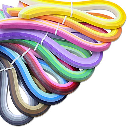 Multi Color Quilling Paper Strips Kits (900 Count)