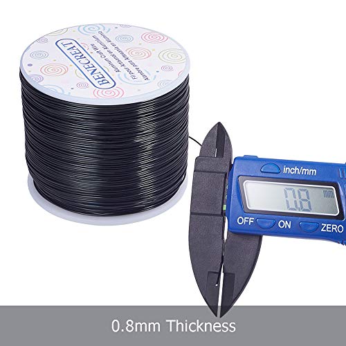 20 Gauge 770FT Black Aluminum Wire Anodized Jewelry Craft Making Beading Floist Wire Colored Aluminum Garden Craft Wires for Model Craft Decoration (770 Foot)