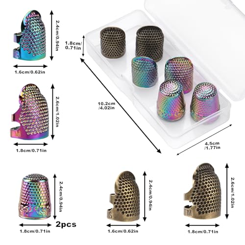 Thimbles for Hand Sewing (6 Count)