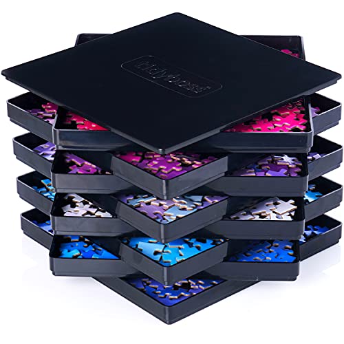8 Puzzle Sorting Trays with Lid 8" x 8" (8 Count)