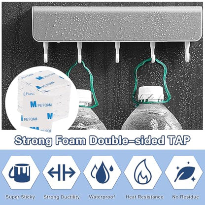 150Pcs Double Sided Foam Tape Sticky Mounting Pads for Wall Crafts (150 Count)