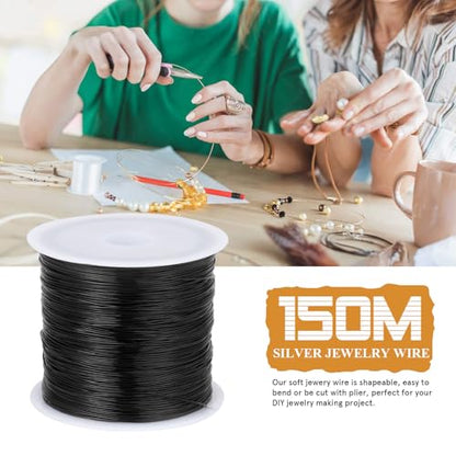 492FT 32 Gauge Jewelry Wire for Jewelry Making Copper Metal Wire for Crafts (492 Foot)