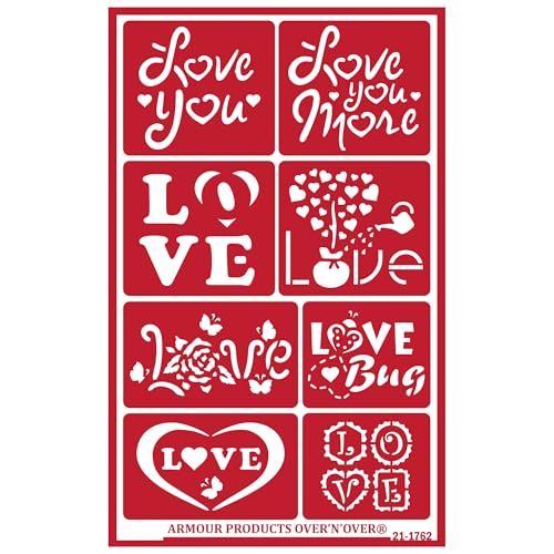 Over'N'Over Reusable Glass Etching Stencils