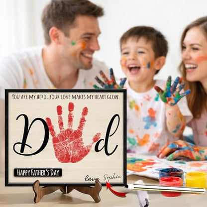 DIY Handprint Sign Toddler Crafts for Father’s Day