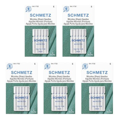 Microtex Sharp Sewing Machine Needles (25 Count)