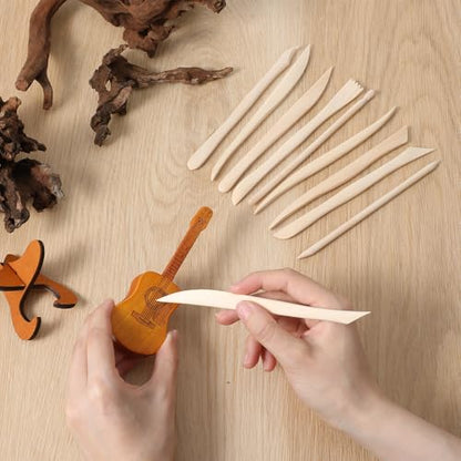 50PCS Wooden Clay Sculpting Tools