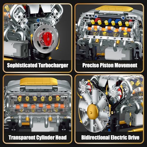 V8 Engine Model Kit that Runs