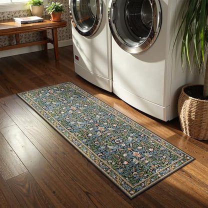 Boho Floral Kitchen Runner Rugs 2x5