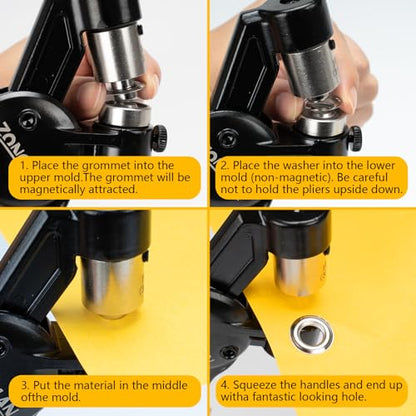 Heavy Duty Grommet Tool Kit of 1 (900 Count)