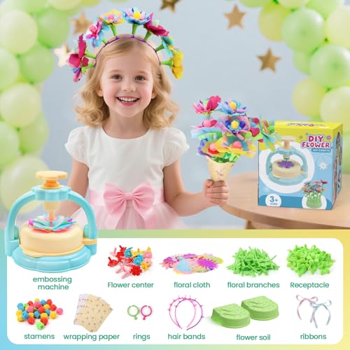 Flower Craft Kit for Kids Ages 4 (120 Count)