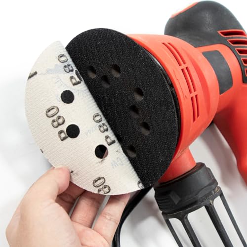 100 Pcs 5 inch Wet Dry Sanding Discs Grit 180 Hook and Loop 8 Hole Silicon Carbide Orbital Sander Sandpaper (100 Count)