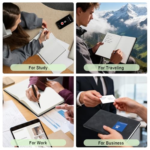 6 Pack Lined Journals for Men Women