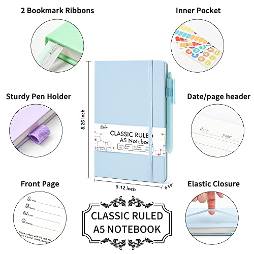 5 Pack Notebooks Journals Bulk (5 Count)