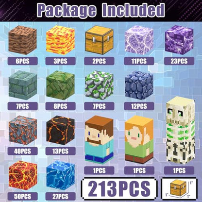 213PC Magnetic Blocks (213 Count)