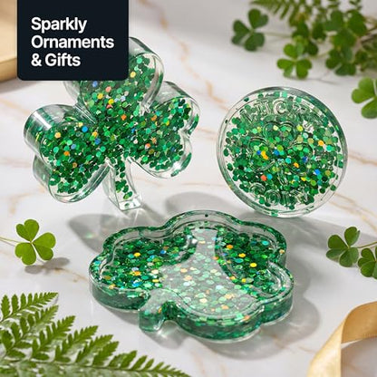 Craft Glitter Shaker Emerald Green Holographic 110g Super Chunky (3.8 Ounce)