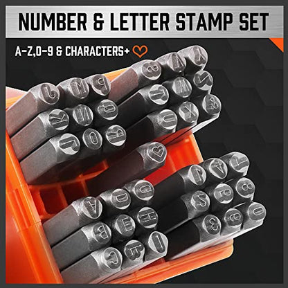 37 Piece Number and Letter Stamp Set 1 (37 Count)