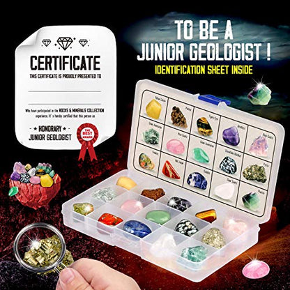Piano Potato Rocks Collection 15 Gems Kit with ID Sheet
