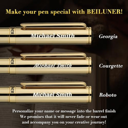 Luxury Personalized Gold Rollerball Pen