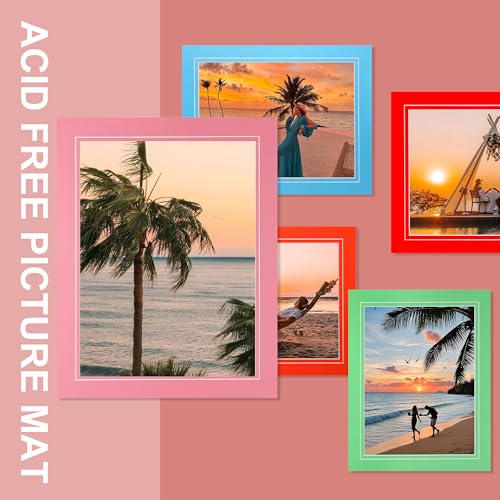 10 Pack Colorful 11x14 Picture Mats