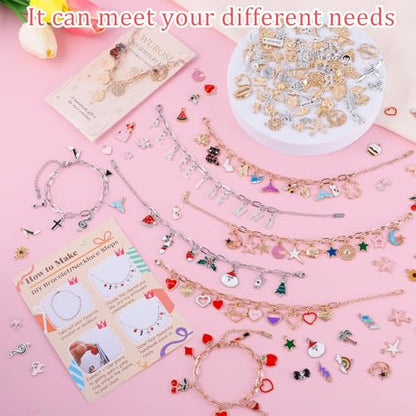 769Pcs Paperclip Charm Bracelet Kit for DIY Christmas Handcraft Gift (769 Count)