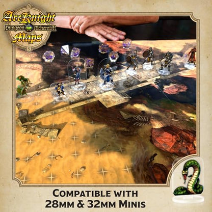 Desert Adventures Roleplaying D&D Battlemaps; 16 Modular RPG Maps in 8 Double