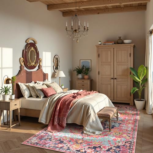 Reine 6x9 Area Rugs Machine Washable Area Rugs for Living Room