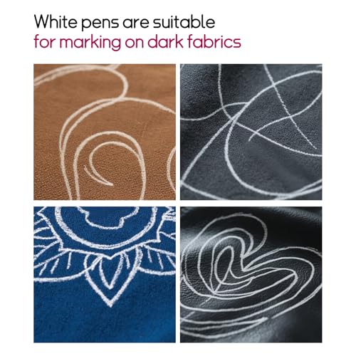 Heat Erasable Fabric Marking Pens for Sewing & Quilting (4 Count)