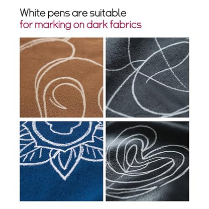 Heat Erasable Fabric Marking Pens for Sewing & Quilting (4 Count)