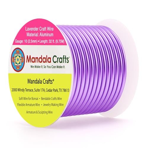 10 Gauge Lavender Anodized Aluminum Craft Wire