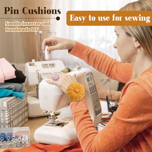 Wrist Pin Cushions for Sewing Cute Sewing Pin Cushion 200PCS Sewing Pins (200 Count)