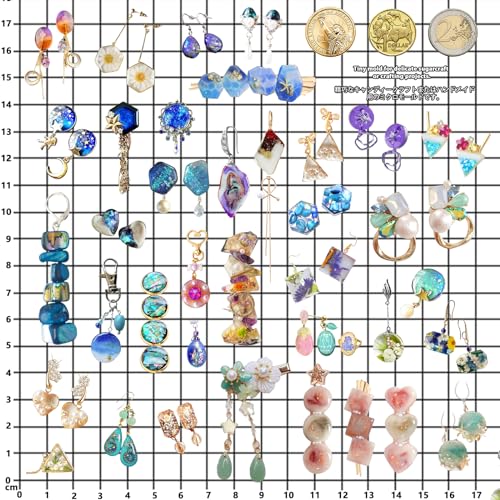 Cabochon Resin Mold Pack of 2 Mosaic Tile Epoxy Casting Jewelry Making (2 Count)