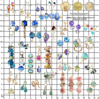 Cabochon Resin Mold Pack of 2 Mosaic Tile Epoxy Casting Jewelry Making (2 Count)