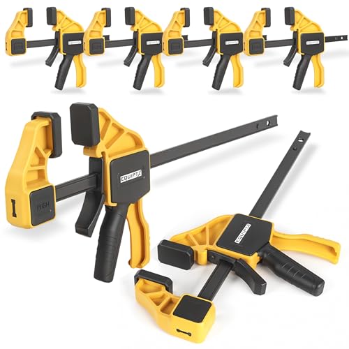 6 Pack Bar Clamps for Woodworking (6 Count)