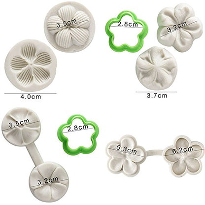 Cherry Blossom Silicone Fondant Cake Mold Flower Cake Design Moulds Chocolate Icing Candy Decorating Mould