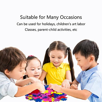 Craft Stickers Felt Stickers for Kids Clover Butterfly Flower 120pcs (4 Count)