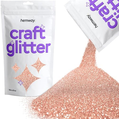 Craft Glitter Rose Gold 100g Microfine Glitter (100 Gram)